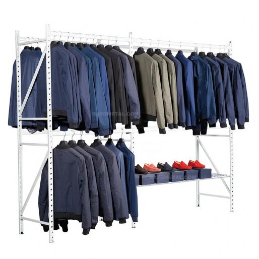 Rayonnage pour vêtements 150kg Rayonnage pour vêtements 150kg